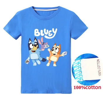 2020 metų Vasaros Berniukai bingo bluey T Marškinėliai, vaikiški marškinėliai trumpomis Rankovėmis Viršūnes Tees Vaikų marškinėliai Mergaitėms, Vaikams, drabužiai Drabužiai
