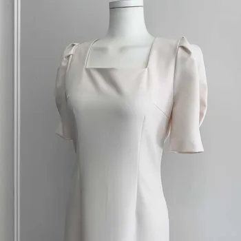 2020 Metų Vasaros Elegantiškas Biuras Moterų Suknelė Plius Dydis-Trumpomis Rankovėmis-Line Suknelė Vintage Plonas Juosmens Šalis Suknelės Vestidos Femme