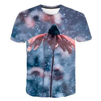 2020 metų Vasaros Harajuku Abstract 3d Kristalų Gėlės Marškinėliai Madingi Trumpi Rankovėmis Juokingas Žmogus, Hip-Hop ' o Mados T -ShirtXXS 6XL