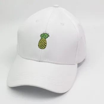 2020 naujas Ananasų Išsiuvinėti Beisbolas Bžūp Juokinga Šviežių Vaisių Hipster Skrybėlę Ananasų Tėtis Skrybėlę Beisbolo kepuraitę