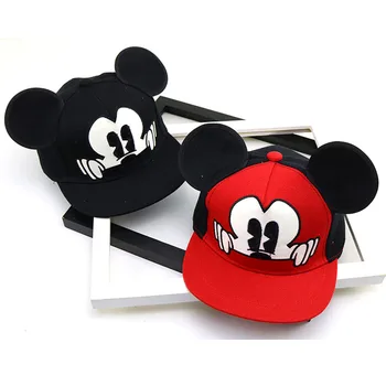 2020 Naujas Disney Mickey Mouse Skrybėlę Berniukas ir Mergaitė Cute Cartoon Beisbolo kepuraitę Vaikų Gimtadienio Skrybėlę