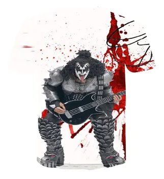 2020 naujas Kiss spalva laišką paprasta marškinėliai T-shirt roko grupė animacinių filmų marškinėliai trumpomis rankovėmis apvalios kaklo tendencija universalus viršutinio s-6xl