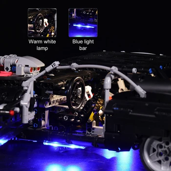 2020 Naujas LED šviesos Suderinamas su Lego 42111 Dodge Įkroviklis Blokai Šviesos Su Baterija, Dėžutė Žaislai vaikams Kalėdų Dovanos