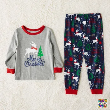 2020 Naujas Mados Kalėdų Pižamos Kalėdų Šeimos PJs Atitikimo Rinkinys Tėtis, Mama Sleepwear Naktiniai Drabužiai Kalėdos