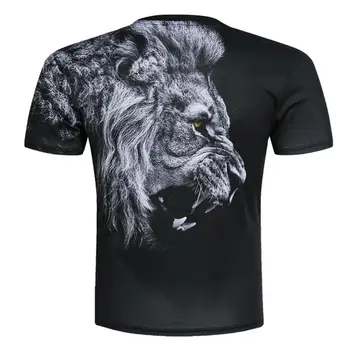 2020 Naujas Mados Vyrai/Moterys T-shirt 3d liūtas Spausdinti Sukurta Stilingas Vasaros marškinėliai Prekės Viršūnes Trišakiai Plius Dydis M-5XL
