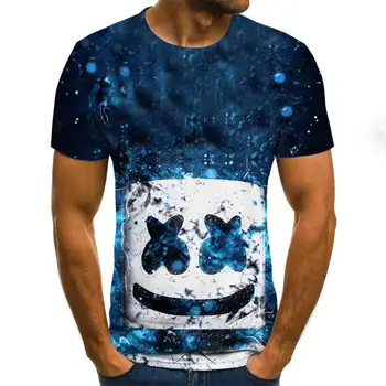2020 naujas mados vyriški 3D atspausdintas T-shirt gyvūnų modelio vasaros trumpomis rankovėmis apvalios kaklo viršuje atsitiktinis vyriški t-shirt