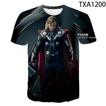 2020 Naujas Vasaros Thor Marškinėliai Vyrams, Moterims, Vaikams, 3D Spausdinti marškinėliai Atsitiktinis Berniukas Mergaitė Vaikai Mados Streetwear Kietas Viršūnes Tee