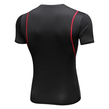 2020 Nauji Sportiniai marškinėliai Quick Dry Stora Fitneso Vyrai Veikia T Marškinėliai trumpomis Rankovėmis sporto Salė Suspaudimo Marškinėliai vyriški Sportiniai marškinėlius
