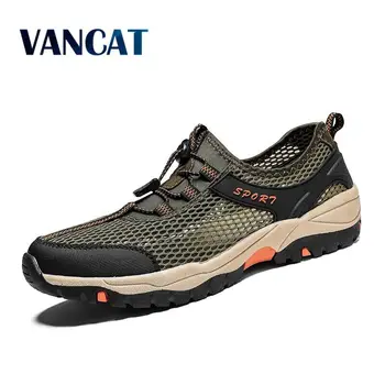 2020 Nauji vyriški Laisvalaikio Bateliai Kvėpuojantis Vyrų batai Patogūs Lauko Vaikščiojimo Batai Vasaros Tinklelio Sportbačiai Zapatos de Hombre
