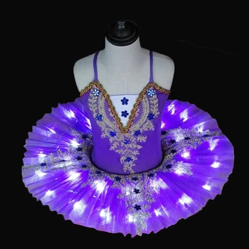 2020 Naujų Profesinių Blynas Tutu Baleto Suknelė Mergaitėms, Tamsiai Mėlynos Balerinos Tiulio Kostiumas Balerinos Suknelė Dancewear