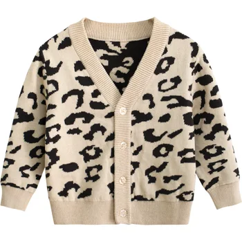 2020 Naujų Rudens Berniukų, Mergaičių Megztinis Leopard 