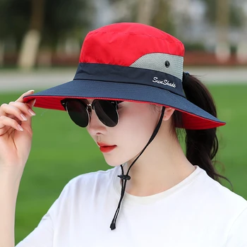 2020 Paprasta UPF 50+ Saulės Skrybėlę Kibirą Vasaros Vyrai Moterys Žvejybos Boonie Hat Saulės UV Apsauga Ilgai Didelio Masto Kraštų Bob Pėsčiųjų Lauko