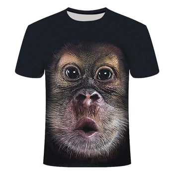 2020 vyriški Marškinėliai 3D Atspausdintas Gyvūnų Beždžionė marškinėlius trumpomis Rankovėmis Juokinga Dizaino Laisvalaikio Viršūnes Tees Vyrų Helovinas t shirt marškinėliai