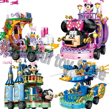 2020new 4in1 Disney Dream Mickey Minnie Antis Modelio Kūrimo Bloko Modelis 