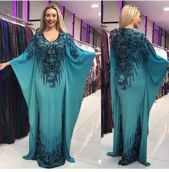 2020Womens Musulmonų Abayas Dubajus Islamo Drabužių Bangladešas Hijab Vakaro Suknelės Batwing Rankovės Maxi Suknelės Ramadanas Eid Mubarakas