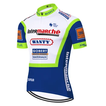 2021 Fluo žalia pro komandos pjovimas lazeriu wanty jersey dviračių vyrų mallot ciclismo hombre verano vasaros quick dry dviračių marškinėliai
