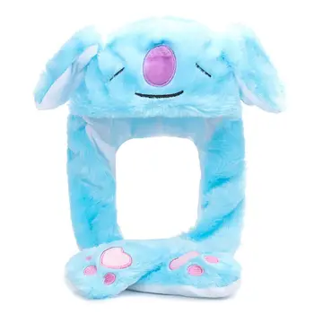 2021 Naujas Cute Bunny Kiaulių Gyvūnų Pliušinis Skrybėlę oro Pagalvė Juda, Šokinėja Ausis Žaislą Dovanų Dangtelis su Letena