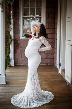 2021 Nėščia Fotografijos Rekvizitai Maxi Nėštumo Drabužiai Nėrinių Motinystės Suknelė Išgalvotas Fotografavimo Nuotraukų Vasaros Motinystės Suknelė S-3xl