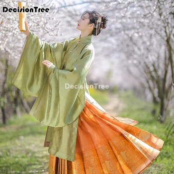 2021 rytų elegantiškas ming dinastijos hanfu senovės tradicinė kinų moteris elegantiškas hanfu rūbų fėja etape liaudies šokių kostiumas