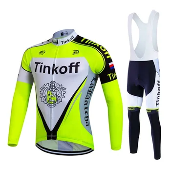 2021 Saxo bank Tinkoff pro komandos ilgomis rankovėmis dviračių džersis Ropa važiuoti dviračiais dviračių ir dviračių lenktynių drabužių MTB rinkiniai 20D GELIS