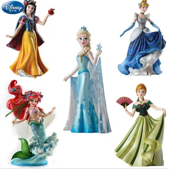 20CM Disney aukštos klasės Aisha karalienė, princesė jasmine ilgi plaukai princesė Pelenė statula ornamentu rankų darbo modelis pyragas apdaila