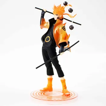 20cm Naruto Shippuden GK Statula Uzumaki Naruto Šeši Takai Šalavijas PVC Veiksmų Skaičius, Kolekcines, Modelis Žaislas