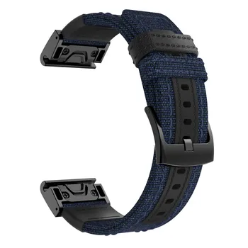 20mm 22mm 26mm Sporto Nailono Watchband Wriststrap Garmin Fenix 6X 6 6S Pro 5X 5 5S Plius 3 HR EasyFit Greito Atleidimo wirstband