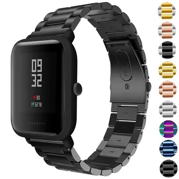 20MM Nerūdijančio Plieno Dirželis Xiaomi Huami Amazfit Pvp S/Pvp Jaunimo U Lite Smart Watch Band Keičiami Dirželiai Amazfit GTS 2