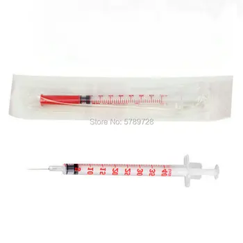 20pcs/40pcs/60pcs/80pcs/100vnt/120pcs/200pcs 1ml U40 Plastiko Insulino Injekciją Švirkštą 0.33 mm*12,7 mm/31G*6mm