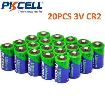 20PCS PKCELL 850MAH 3V CR2 Nuotrauka Baterija CR 15270 CR 15266 Ličio neįkraunamų Baterijų Fotoaparatas