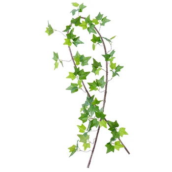 210cm Vijoklis Dirbtinis Kabantys Augalai Šilko Žalias Lapas Vynuogių Ivy Rotango Medžio Liana Filialas Žalumynų Namų Vestuvių Sodo Puošmena