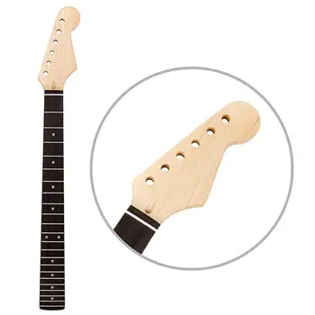 22 skirsniai gitaros kaklo klevas kaklo + raudonmedžio fingerboard FD ST Strat be nugaros vidurio Gitaros priedai, dalys