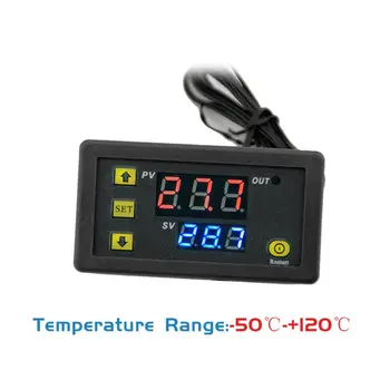 220V 20A Temperatūros Reguliatorius Relay Dual Skaitmeninis LED Ekranas, Šildymo/Vėsinimo Reguliavimo Jungiklis, Termostatas,