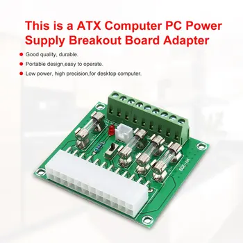 24/20-pin ATX Kompiuteris PC Maitinimo Breakout Valdybos Adapter Išplėtimo Modulis 