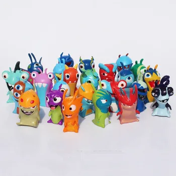 24pcs/set Animacinių filmų Mini Slugterra PVC Veiksmų Skaičiai Žaislai Modelis Lėlės Vaikams