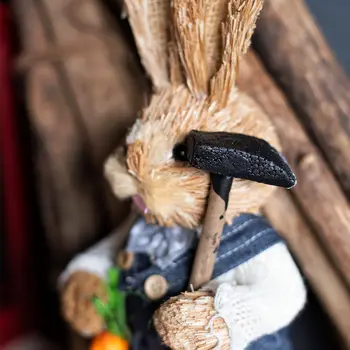 25/35CM Šiaudų Bunny Easter Dekoro Modeliavimas Mielas Triušis Ornamentu Namuose Šventė Šalies Langų Apdailos Fotografijos Vaikų Dovanų