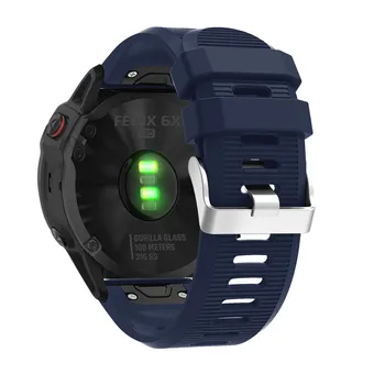26 22 20MM Watchband Dirželis Garmin Fenix 6X 6 5 5S 6s Plius 3 3HR GPS Žiūrėti Greitas Spaudai Silikono Easyfit Riešo Juostos S
