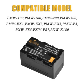 2800mAh BP-U30 Baterija Sony BP U30 U60 U90 PMW-100 PMW-150 PMW-200 PMW-300 PMW-EX1 įvertinta puikiai-3 F3 F3K
