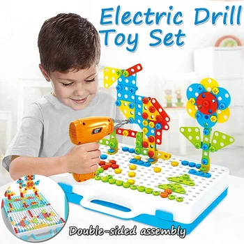 288Pcs Gręžimo Varžtas 3D Kūrybinį Galvosūkį Žaislai Vaikams, Statybinės Plytos Žaislai Vaikams 