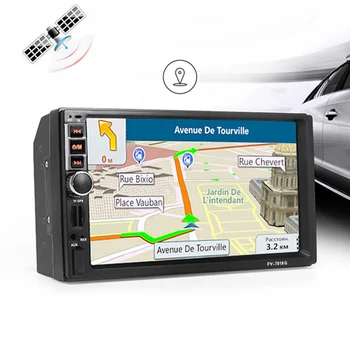 2din radio Automobilio Multimedijos Grotuvas GPS Navigacija, Bluetooth, AUX, mp3 MP4 MP5 Garsas Stereofoninis Automatinis Elektroninių autoradio 2 din DVD NR.