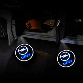 2vnt Automobilio LED Durų Įspėjamoji Lemputė Sveiki Logotipą, Projektorius, Opel Astra h, g, j, Insignia Vectra b Corsa d Vectra c Antara Vivaro Opc