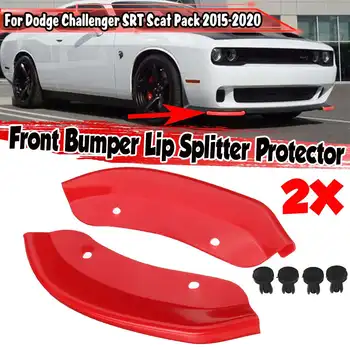 2vnt Automobilio Priekinio Buferio Lip Splitter Raštas Spoileris, Difuzorius Pusėje Guard Padengti Dodge Challenger SRT Scat Pack-2020 m.