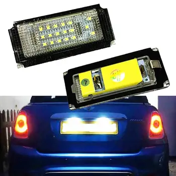 2vnt Automobilių Mini LED Licencijos Plokštės Šviesos Lempa B-MW, Mini Cooper, R50, R52, R53 2019