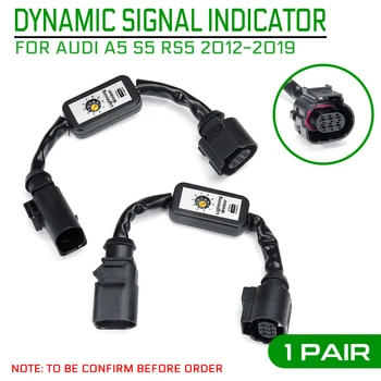2vnt Dinamiškas Posūkio Signalo Indikatorius LED užpakalinis žibintas Add-on Modulis Laidas Laidas Pajungti Automobilių Žibintai Tinka AUDI A5 S5 RS5 2012-2019