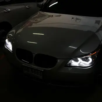 2vnt Kristalų Piktogramą Stiliaus LED Angel Eyes Lempos priekinis žibintas BMW F30 F35 F82 F80
