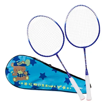 2vnt Profesinės Vaikų Badmintono Rakečių Rinkinys, Vaikams du kartus Badmintono Raketės, Titano Lydinio Lengviausias Žaisti Badmintoną