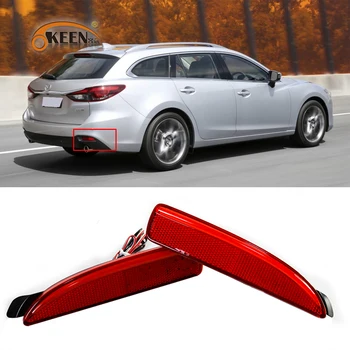2vnt Skirti Mazda 6 Atenza GJ 2013-iki Led Galinio Bamperio Atšvaito Uodega, Priešrūkinis Žibintas Stabdymo Vairuotojo Lempa Raudona Objektyvas atsparus Vandeniui
