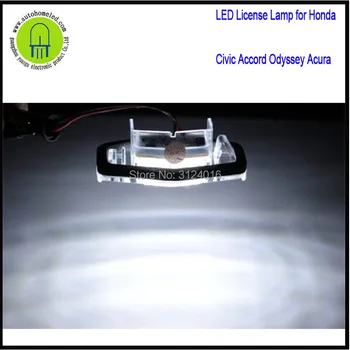 2VNT x dahosun LED Licenciją Plokštelės Šviesos Žibintai Honda Acura MDX LR TL TSX ILX Civic Sutarimu Odyssey Super Ryškus 18-SMD OEM Repla
