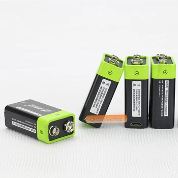 2vnt ZNTER S19 9V 400mAh USB Įkrovimo 9V Lipo Baterija+1USB Kabelis