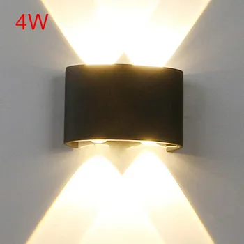 2W 4W 6W 8W LED Sienų apšvietimo Lauko Vandeniui Šiuolaikinės Šiaurės šalių stilius Patalpų Sieniniai Šviestuvai Kambarį Veranda, Sodo Lempos AC85-265V